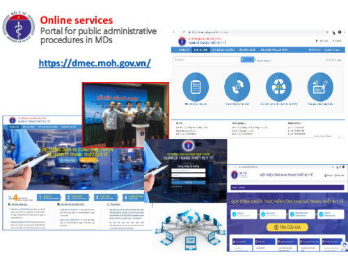 Online services Portal for public administrative procedure in MDs